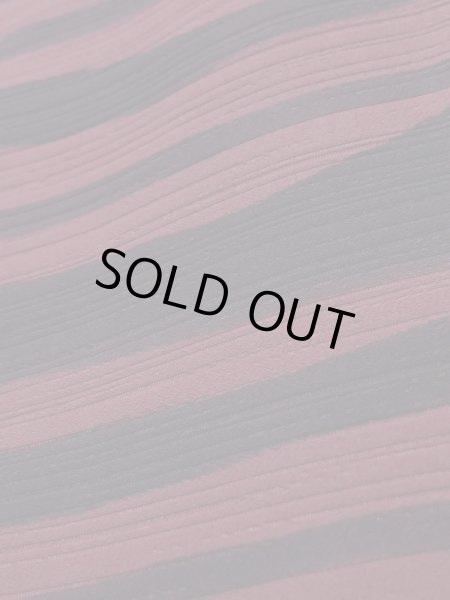 画像9: K1210B Mint  道行 女性用着物  シルク（正絹）   えんじ, 線 【中古】 【USED】 【リサイクル】 ★★★★☆ (9)