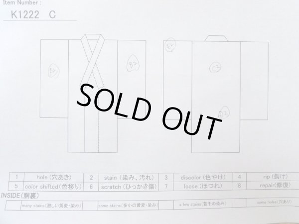 画像18: K1222C  振袖 女性用着物  シルク（正絹）   オレンジ, 花 【中古】 【USED】 【リサイクル】 ★★☆☆☆ (18)
