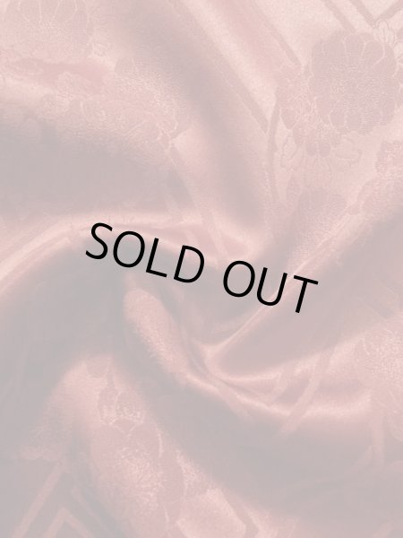 画像16: K1222H  振袖 女性用着物 雪輪 シルク(正絹)   朱赤, 梅 【中古】 【USED】 【リサイクル】 ★★★☆☆ (16)