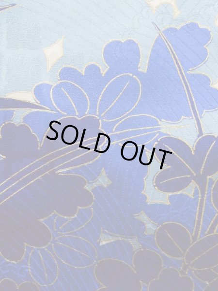 画像9: K1222I  振袖 女性用着物  シルク(正絹)   オフ ホワイト, ぼたん 【中古】 【USED】 【リサイクル】 ★★☆☆☆ (9)