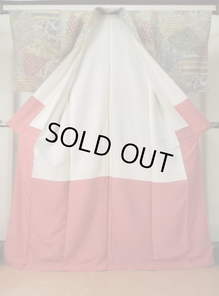 画像2: K1223C  小紋 女性用着物  シルク(正絹) 淡い  マルチカラー, 氷割 【中古】 【USED】 【リサイクル】 ★★★☆☆ (2)