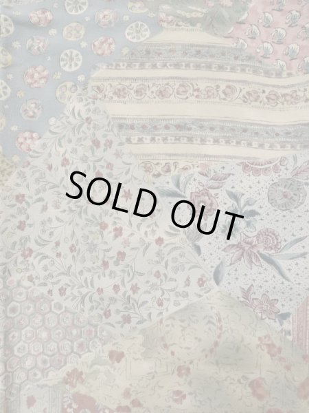 画像4: K1223C  小紋 女性用着物  シルク(正絹) 淡い  マルチカラー, 氷割 【中古】 【USED】 【リサイクル】 ★★★☆☆ (4)