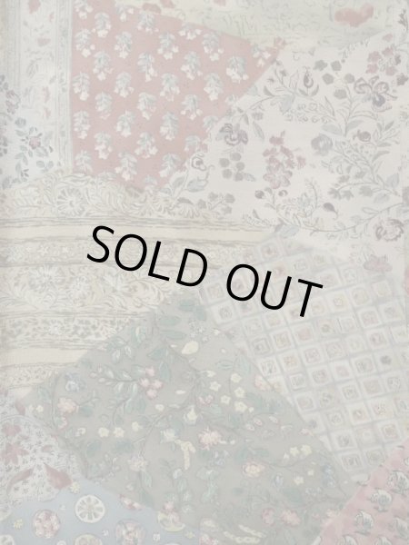 画像5: K1223C  小紋 女性用着物  シルク(正絹) 淡い  マルチカラー, 氷割 【中古】 【USED】 【リサイクル】 ★★★☆☆ (5)