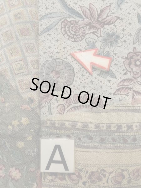 画像15: K1223C  小紋 女性用着物  シルク(正絹) 淡い  マルチカラー, 氷割 【中古】 【USED】 【リサイクル】 ★★★☆☆ (15)