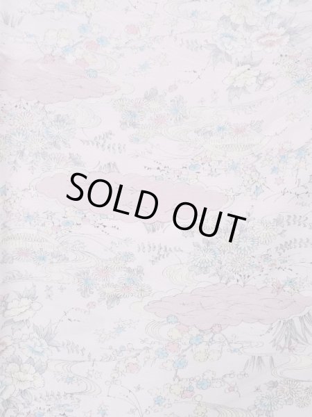 画像4: L0119N  小紋 女性用着物  化繊 淡い  ピンク, 花 【中古】 【USED】 【リサイクル】 ★★★★★ (4)