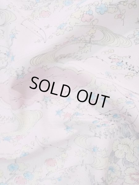 画像14: L0119N  小紋 女性用着物  化繊 淡い  ピンク, 花 【中古】 【USED】 【リサイクル】 ★★★★★ (14)