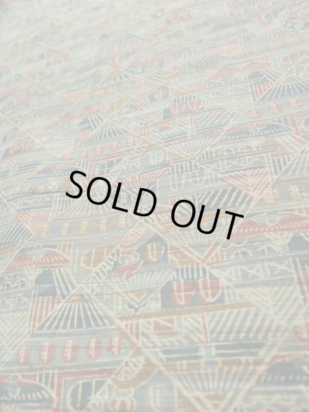 画像8: L0119P  小紋 女性用着物  シルク(正絹) スモーキーな 淡い カーキ, 家 【中古】 【USED】 【リサイクル】 ★★★★☆ (8)