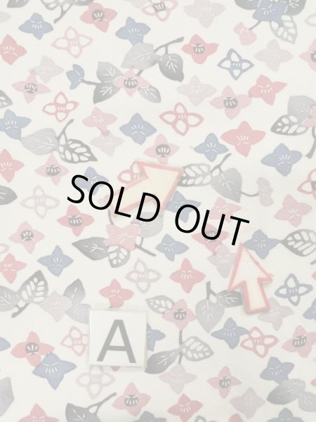 画像13: L0119T  小紋 女性用着物  シルク(正絹) 淡い  オフ ホワイト, 花 【中古】 【USED】 【リサイクル】 ★★★☆☆ (13)