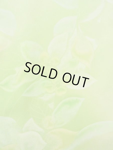 画像7: L0120D  小紋 女性用着物  シルク（正絹） シャイニーな クリーミーな 黄緑色, 花 【中古】 【USED】 【リサイクル】 ★★☆☆☆ (7)