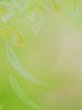 画像9: L0120D  小紋 女性用着物  シルク（正絹） シャイニーな クリーミーな 黄緑色, 花 【中古】 【USED】 【リサイクル】 ★★☆☆☆ (9)