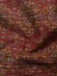 画像11: L0126M  織 女性用着物  シルク（正絹） スモーキーな 淡い 朱赤, 幾何学模様 【中古】 【USED】 【リサイクル】 ★★★☆☆ (11)