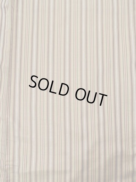 画像3: L0126P  織 女性用着物  シルク（正絹） スモーキーな 淡い クリーム, 縞 【中古】 【USED】 【リサイクル】 ★★★☆☆ (3)