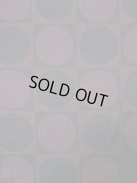 画像3: L0126S  織 女性用着物  シルク(正絹) ダークな  えんじ, 丸 【中古】 【USED】 【リサイクル】 ★★★☆☆ (3)