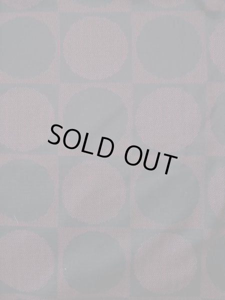 画像4: L0126S  織 女性用着物  シルク(正絹) ダークな  えんじ, 丸 【中古】 【USED】 【リサイクル】 ★★★☆☆ (4)