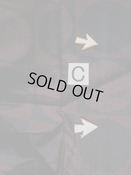 画像14: L0126S  織 女性用着物  シルク(正絹) ダークな  えんじ, 丸 【中古】 【USED】 【リサイクル】 ★★★☆☆ (14)