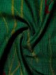 画像12: L0126U  織 女性用着物  シルク（正絹） スモーキーな  グリーン（緑）, 鳥 【中古】 【USED】 【リサイクル】 ★★★☆☆ (12)