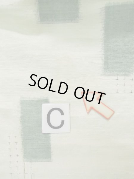 画像15: L0126V  織 女性用着物  シルク(正絹) スモーキーな シャーベット グリーン(緑), 四角 【中古】 【USED】 【リサイクル】 ★★☆☆☆ (15)