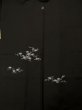 画像3: L0202K  羽織 女性用着物  シルク（正絹）   黒, 花 【中古】 【USED】 【リサイクル】 ★★★☆☆ (3)