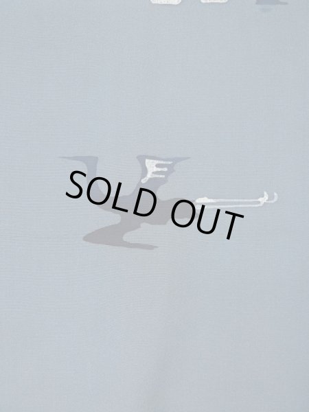 画像7: L0202Q  羽織 女性用着物  シルク（正絹） スモーキーな 淡い 青, 鳥 【中古】 【USED】 【リサイクル】 ★★★☆☆ (7)