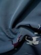 画像12: L0202Q  羽織 女性用着物  シルク（正絹） スモーキーな 淡い 青, 鳥 【中古】 【USED】 【リサイクル】 ★★★☆☆ (12)