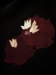画像6: L0202U  羽織 女性用着物  シルク（正絹）   黒, 花 【中古】 【USED】 【リサイクル】 ★★★★☆ (6)