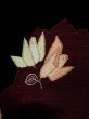 画像7: L0202U  羽織 女性用着物  シルク（正絹）   黒, 花 【中古】 【USED】 【リサイクル】 ★★★★☆ (7)