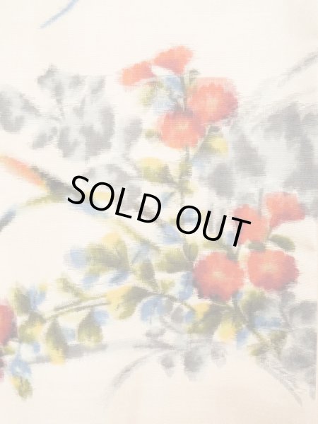 画像5: L0202V  羽織 女性用着物  シルク(正絹) 薄い  クリーム, 花 【中古】 【USED】 【リサイクル】 ★★★★★ (5)