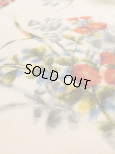 画像10: L0202V  羽織 女性用着物  シルク(正絹) 薄い  クリーム, 花 【中古】 【USED】 【リサイクル】 ★★★★★ (10)