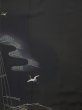 画像4: L0204C  留袖 女性用着物  シルク（正絹）   黒, 松/松葉 【中古】 【USED】 【リサイクル】 ★★★☆☆ (4)