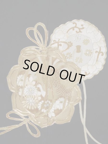 画像7: L0204D  留袖 女性用着物 鏡文 シルク(正絹)   黒,  【中古】 【USED】 【リサイクル】 ★★★☆☆ (7)