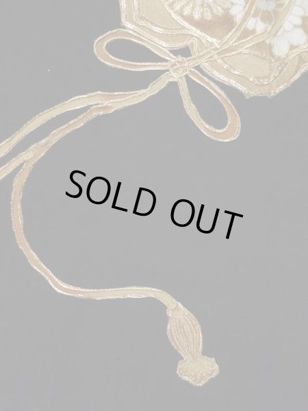 画像8: L0204D  留袖 女性用着物 鏡文 シルク(正絹)   黒,  【中古】 【USED】 【リサイクル】 ★★★☆☆ (8)