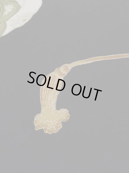 画像13: L0204D  留袖 女性用着物 鏡文 シルク(正絹)   黒,  【中古】 【USED】 【リサイクル】 ★★★☆☆ (13)