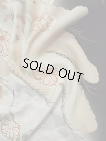 画像15: L0204E  留袖 女性用着物  シルク(正絹)   黒, 菊 【中古】 【USED】 【リサイクル】 ★★★☆☆ (15)