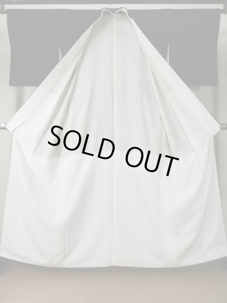 画像3: L0204I  留袖 女性用着物 霞文、雉柄 シルク（正絹）   黒, 梅 【中古】 【USED】 【リサイクル】 ★★★☆☆ (3)