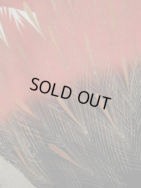 画像18: L0204N  振袖 女性用着物  シルク(正絹)   クリーム, 花 【中古】 【USED】 【リサイクル】 ★☆☆☆☆ (18)