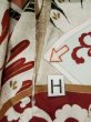 画像29: L0204O  振袖 女性用着物  シルク（正絹）   朱赤, 菊 【中古】 【USED】 【リサイクル】 ★☆☆☆☆ (29)