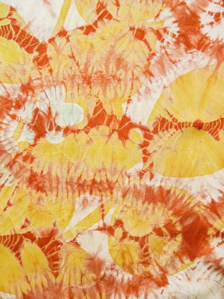 画像10: L0204T  振袖 女性用着物  シルク(正絹)   オフ ホワイト, 花 【中古】 【USED】 【リサイクル】 ★★★★☆ (10)