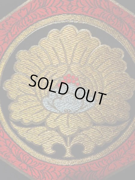 画像5: L0216L 袋帯 女性用着物 シルク（正絹）   黒 花 【中古】 【USED】 【リサイクル】 ★★★★☆ (5)