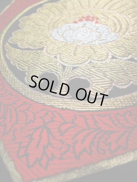 画像11: L0216L 袋帯 女性用着物 シルク（正絹）   黒 花 【中古】 【USED】 【リサイクル】 ★★★★☆ (11)