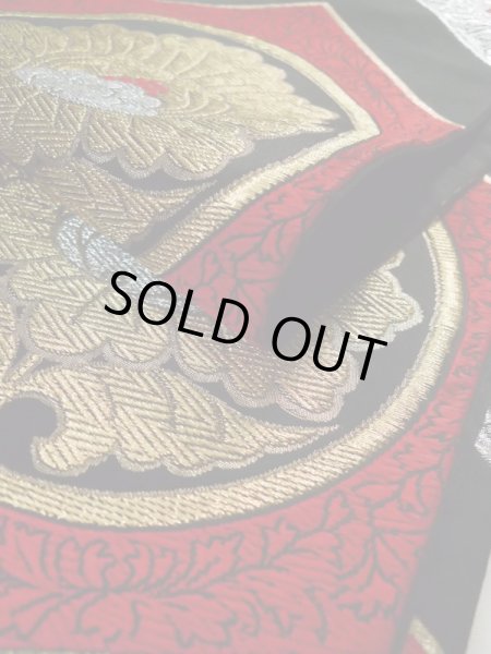 画像12: L0216L 袋帯 女性用着物 シルク（正絹）   黒 花 【中古】 【USED】 【リサイクル】 ★★★★☆ (12)