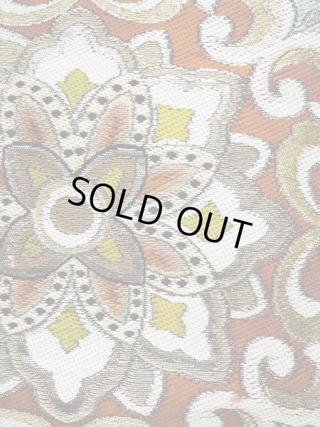 画像9: L0216W 袋帯 女性用着物 シルク（正絹）   黒 花 【中古】 【USED】 【リサイクル】 ★★★☆☆ (9)