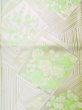 画像4: L0218O 袋帯 女性用着物 シルク（正絹） シャイニーな  シルバー（銀） ぼたん 【中古】 【USED】 【リサイクル】 ★★★☆☆ (4)