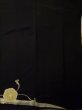 画像6: L0224A  留袖 女性用着物 鏡文 シルク（正絹）   黒, 菊 【中古】 【USED】 【リサイクル】 ★★☆☆☆ (6)