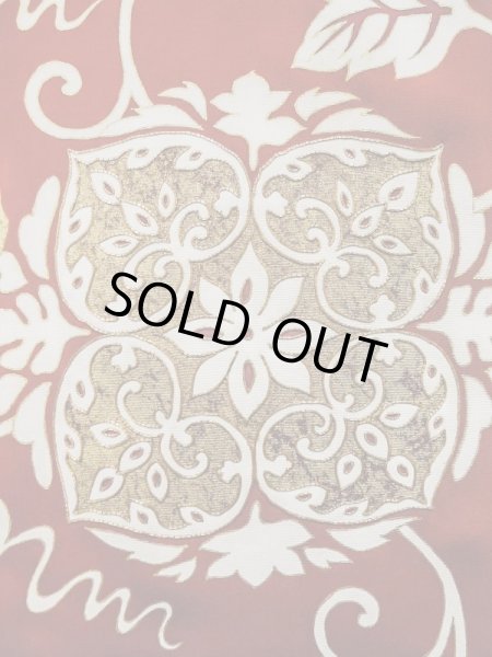 画像7: L0224F  留袖 女性用着物  シルク（正絹）   黒, 唐花 【中古】 【USED】 【リサイクル】 ★★★☆☆ (7)