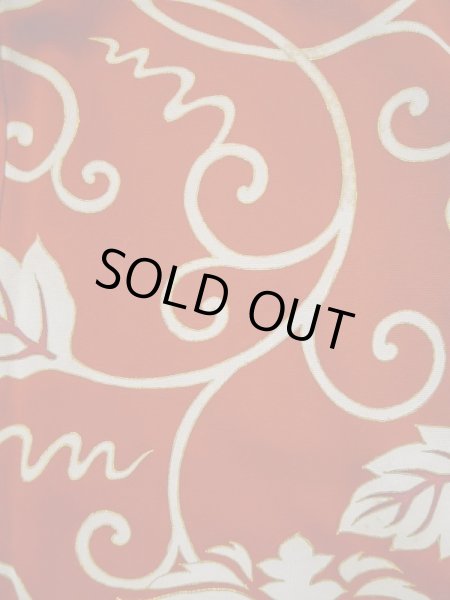 画像8: L0224F  留袖 女性用着物  シルク（正絹）   黒, 唐花 【中古】 【USED】 【リサイクル】 ★★★☆☆ (8)