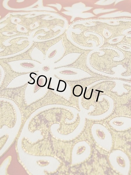 画像12: L0224F  留袖 女性用着物  シルク（正絹）   黒, 唐花 【中古】 【USED】 【リサイクル】 ★★★☆☆ (12)