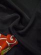 画像13: L0224F  留袖 女性用着物  シルク（正絹）   黒, 唐花 【中古】 【USED】 【リサイクル】 ★★★☆☆ (13)