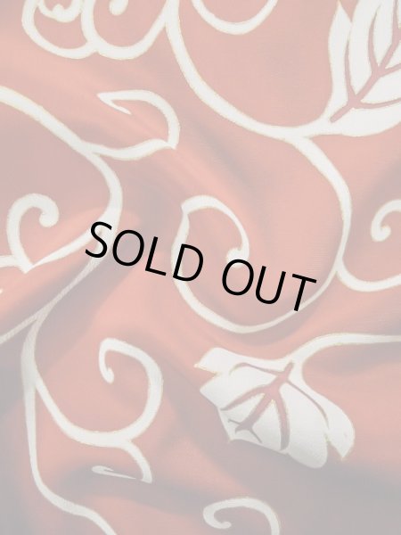 画像14: L0224F  留袖 女性用着物  シルク（正絹）   黒, 唐花 【中古】 【USED】 【リサイクル】 ★★★☆☆ (14)