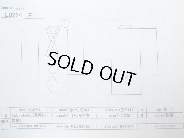 画像15: L0224F  留袖 女性用着物  シルク（正絹）   黒, 唐花 【中古】 【USED】 【リサイクル】 ★★★☆☆ (15)