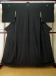 画像1: L0224J  喪服 女性用着物  シルク（正絹）   黒,  【中古】 【USED】 【リサイクル】 ★☆☆☆☆ (1)